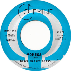 the album cover for Black Market Brass - Omega