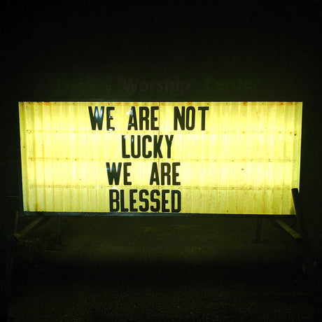 the album cover for Ben Trickey - We Are Not Lucky We Are Blessed