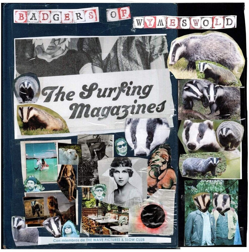 the album cover for Surfing Magazines - Badgers Of Wymeswold [Colored Vinyl] (Crem) (Red) (Uk)