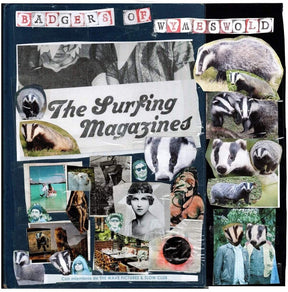 the album cover for Surfing Magazines - Badgers Of Wymeswold [Colored Vinyl] (Crem) (Red) (Uk)