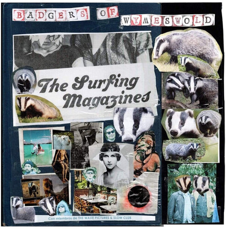 the album cover for Surfing Magazines - Badgers Of Wymeswold [Colored Vinyl] (Crem) (Red) (Uk)