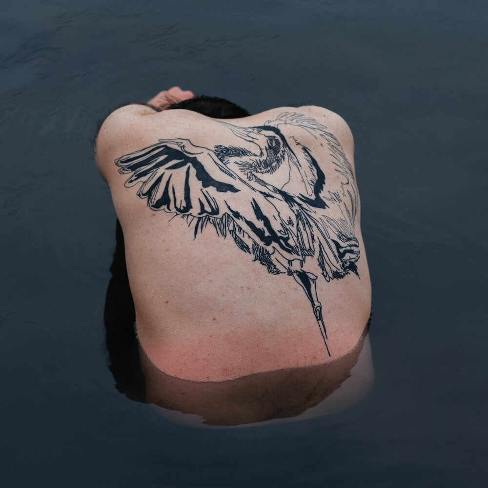 the album cover for Jodi - Blue Heron (Metallic Silver)
