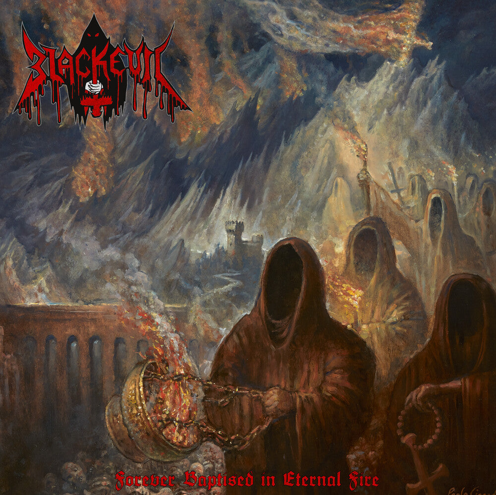 the album cover for Blackevil - Forever Baptised In Eternal Fire