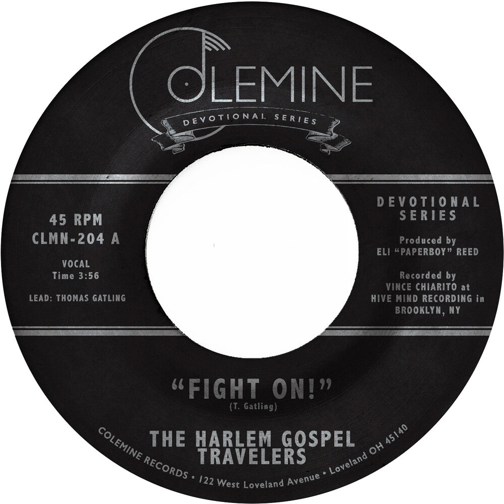 the album cover for The Harlem Gospel Travelers - Fight On!