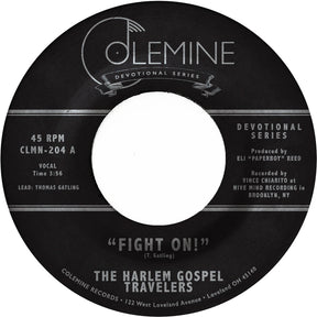 the album cover for The Harlem Gospel Travelers - Fight On!