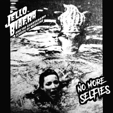 the album cover for Jello Biafra  & The Guantanamo School Of Medicine - No More Selfies / Ghost Of Vince Lombardi