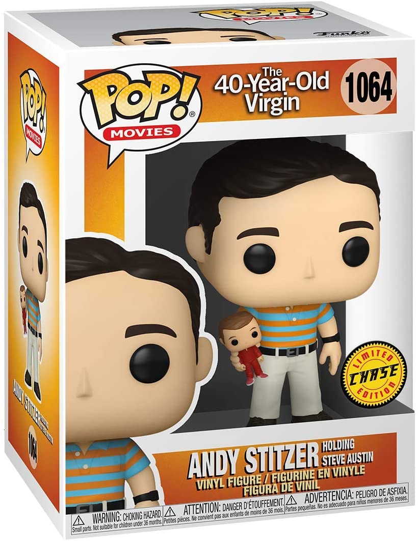 Figuras Funko Pop! Virgen a los 40 años: Andy sosteniendo un Oscar (los estilos pueden variar) [Música]