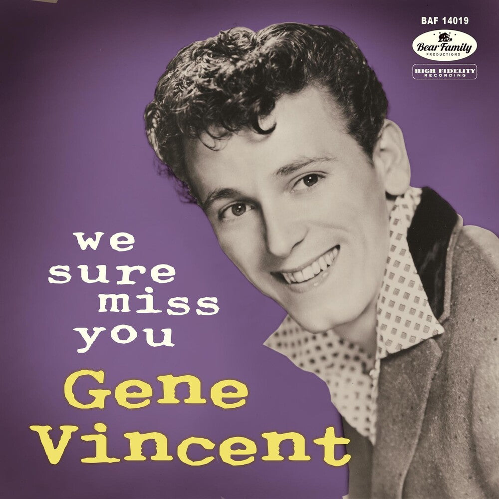 the album cover for Gene Vincent - We Sure Miss You (W/Cd) (10in) [With Booklet]