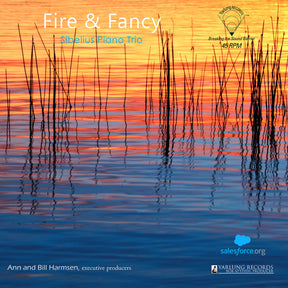 the album cover for Sibelius Piano Trio - Fire & Fancy