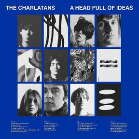 the album cover for The Charlatans UK - A Head Full Of Ideas [Import Deluxe Boxset On Transparent Blue Colored Vinyl]