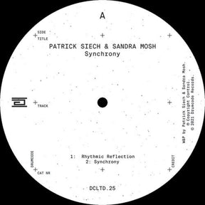 the album cover for Patrick Siech  / Mosh,Sandra - Synchrony (Ep)
