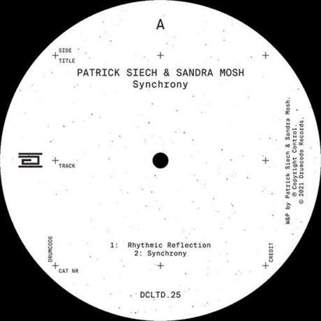 the album cover for Patrick Siech  / Mosh,Sandra - Synchrony (Ep)