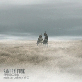 the album cover for Kento Mori & Busho - Samurai Funk (Featuring Saucy Lady)