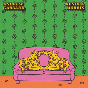 the album cover for Andrew Gabbard  / Morris,Kendra - Don't Talk (Put Your Head On My Shoulder) (Pink)