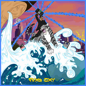 the album cover for Q Three Aka Ear. Drum - DEAF WAV