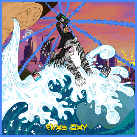 the album cover for Q Three Aka Ear. Drum - DEAF WAV
