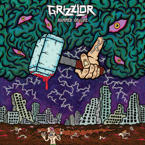 the album cover for Grizzlor - Hammer Of Life