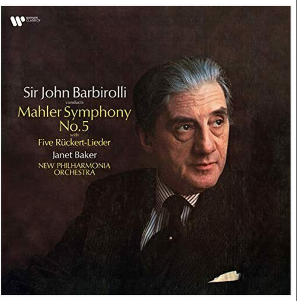 the album cover for Baker, Janet / New Philharmonia Orchestra - Mahler: Symphony No. 5 & Ruckert-Lieder