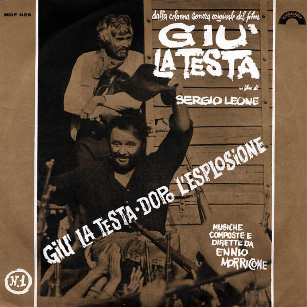 the album cover for Ennio Morricone  (Cvnl) (Ltd) (Ita) - Giu La Testa / O.S.T. [Clear Vinyl] [Limited Edition] (Ita)