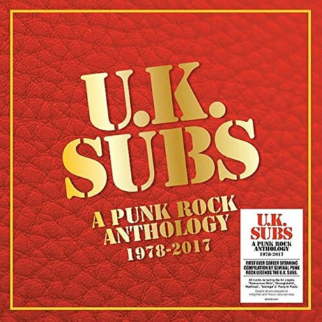 the album cover for Uk Subs - Punk Rock Anthology 1978-2017 [Colored Vinyl] (Ofgv) (Red)