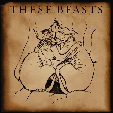 the album cover for These Beasts - These Beasts (Clear Oxblood Aqua Splatter) [Colored Vinyl]