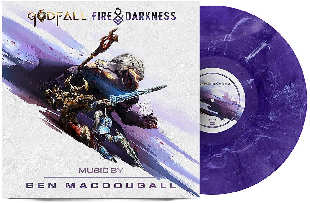 the album cover for Ben Macdougall  (Colv) (Purp) - Godfall: Fire & Darkness [Colored Vinyl] (Purp)