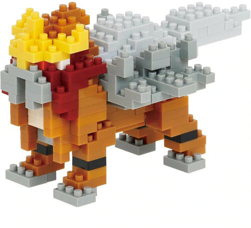 Nanoblock - Pokemon Series - Entei Building Kit - Collectibles