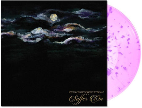 the album cover for Wicca Phase Springs Eternal - Suffer On (Pink / Neon Purple Splatter) [Colored Vinyl]