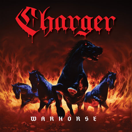 the album cover for Charger - Warhorse