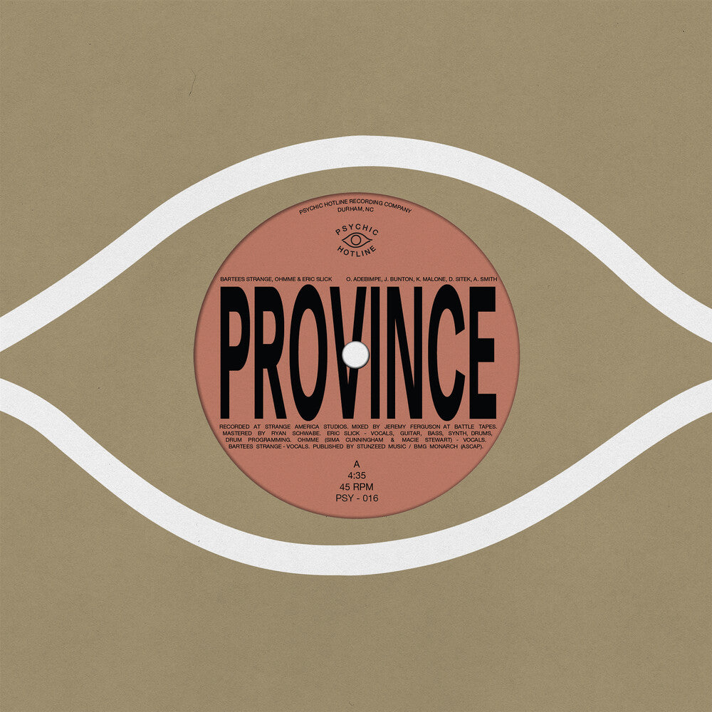 the album cover for Bartees Strange / Eric Ohmme  Slick / Anjimile - Province / Ever New