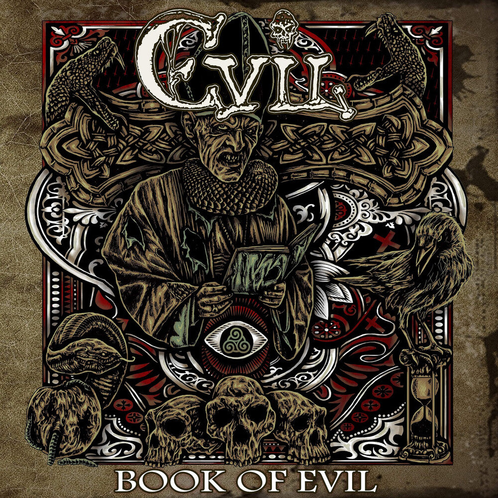 the album cover for Evil - Book of Evil (Crystal)