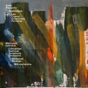 the album cover for Piazzolla / Piazzolla / Lithuanian National Sym - Aconcagua / Las Cuat