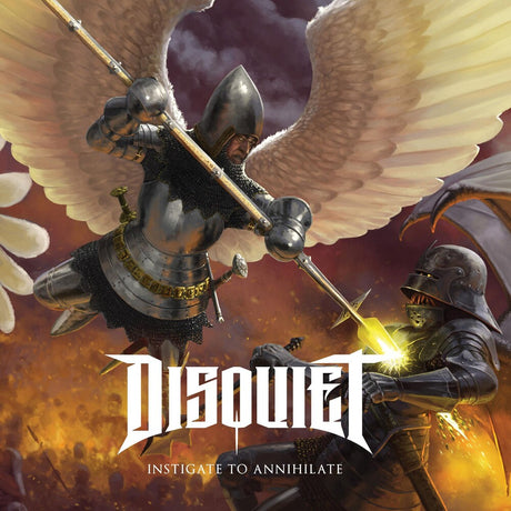 the album cover for Disquiet - Instigate To Annihilate [Colored Vinyl] (Gate) [Limited Edition] (Red)