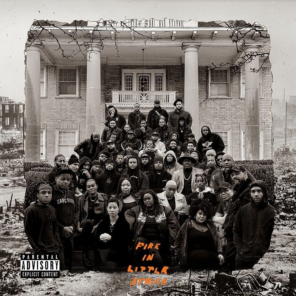the album cover for Fire in Little Africa - Fire In Little Africa [Translucent Orange Crush LP]