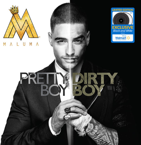 the album cover for Maluma - Pretty Boy Dirty Boy (Blk) [Colored Vinyl] (Wht)