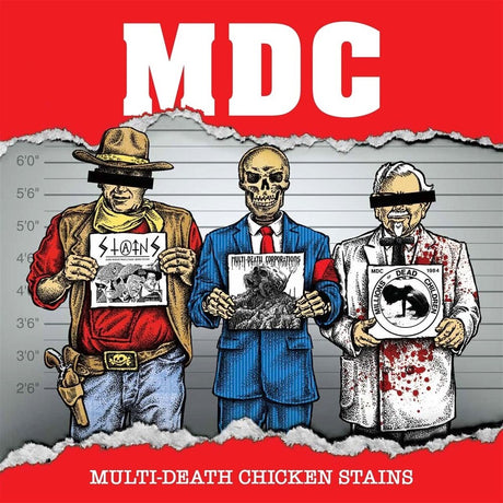 the album cover for Mdc - Multi Death Chicken Stains 12 - Millennium Edition