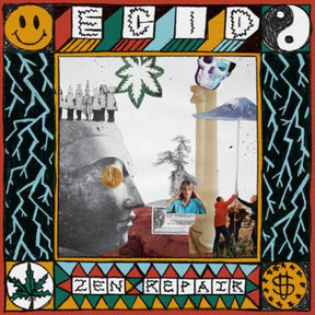 the album cover for Ecid - Zen Repair - Blue Seaglass (Blue) [Colored Vinyl] [Limited Edition]