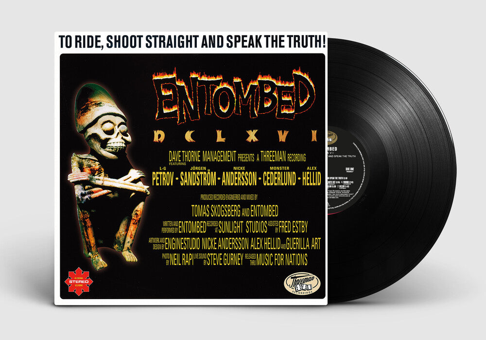 the album cover for Entombed - To Ride, Shoot Straight & Speak The Truth