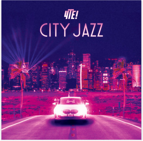 the album cover for 4te! - City Jazz! - Sparkle Purple [Colored Vinyl] [Limited Edition] [180 Gram]