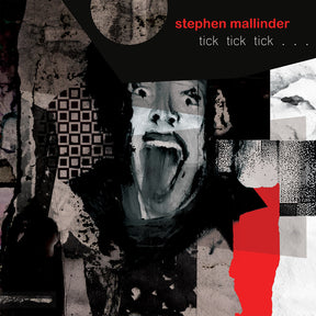 the album cover for Stephen Mallinder - tick tick tick [Black in Red LP]