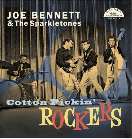 the album cover for Joe Bennett  & The Sparkletones - Cotton Pickin' Rockers (10in)