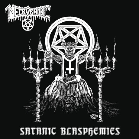 the album cover for Necrophobic - Satanic Blasphemies (Post) [With Booklet] (Ger)