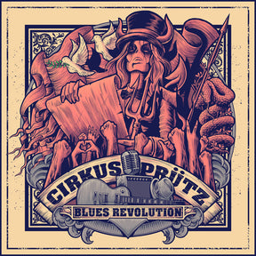 the album cover for Cirkus Prütz - Blues Revolution [Colored Vinyl] [Limited Edition] (Red)