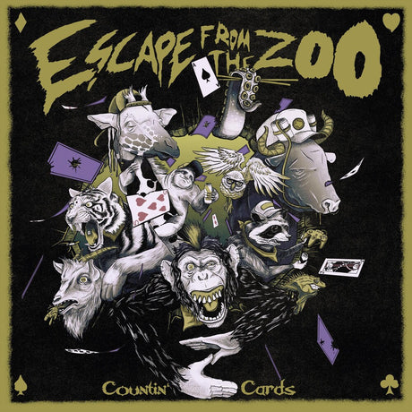 the album cover for Escape From The Zoo - Countin Cards (Uk)