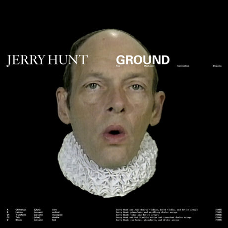 the album cover for Jerry Hunt - Ground: Five Mechanic Convention Streams