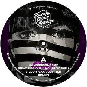 the album cover for Purple Disco Machine - Hands To The Sky Floorplan Remix