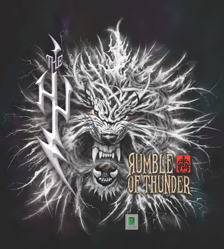 the album cover for Hu - Rumble Of Thunder - White [Colored Vinyl] (Gate) [180 Gram]