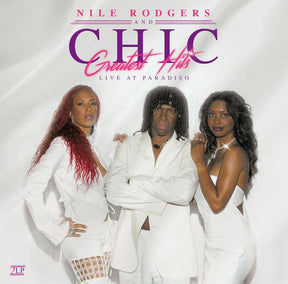 the album cover for Chic - Greatest Hits Live At Paradiso