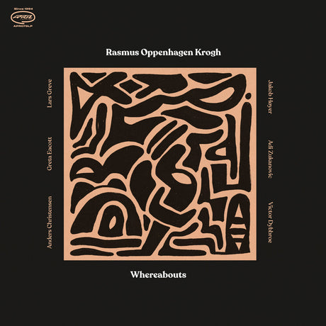 the album cover for Rasmus Krogh  Oppenhagen - Whereabouts