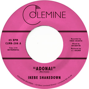 the album cover for Ikebe Shakedown - Adonai [Colored Vinyl]